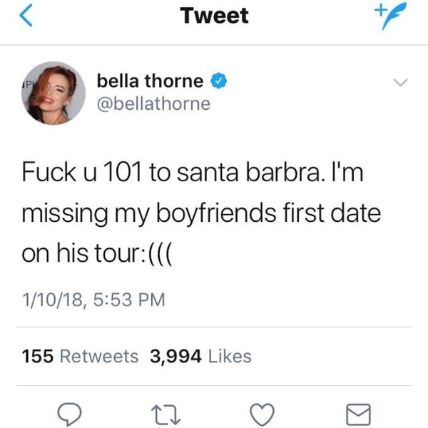 Rob Lowe Bella Thorne Instagram