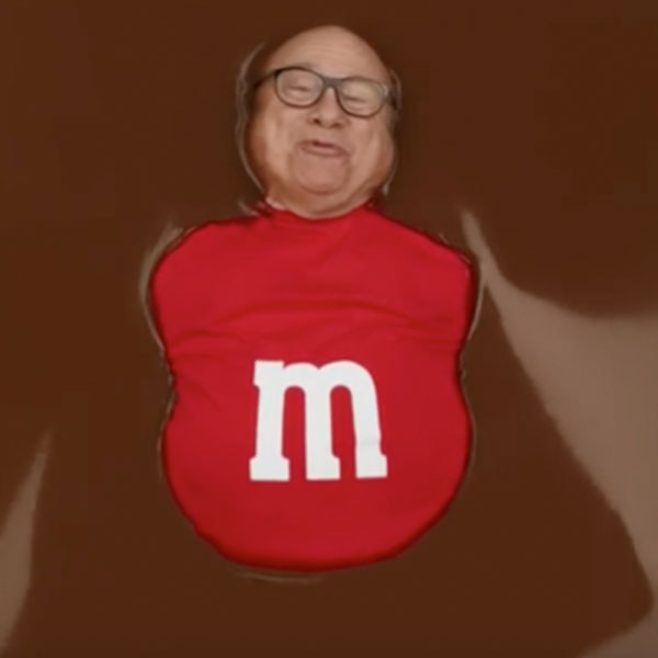 Danny DeVito Splashes in a Pool of Chocolate in This Super Bowl Ad