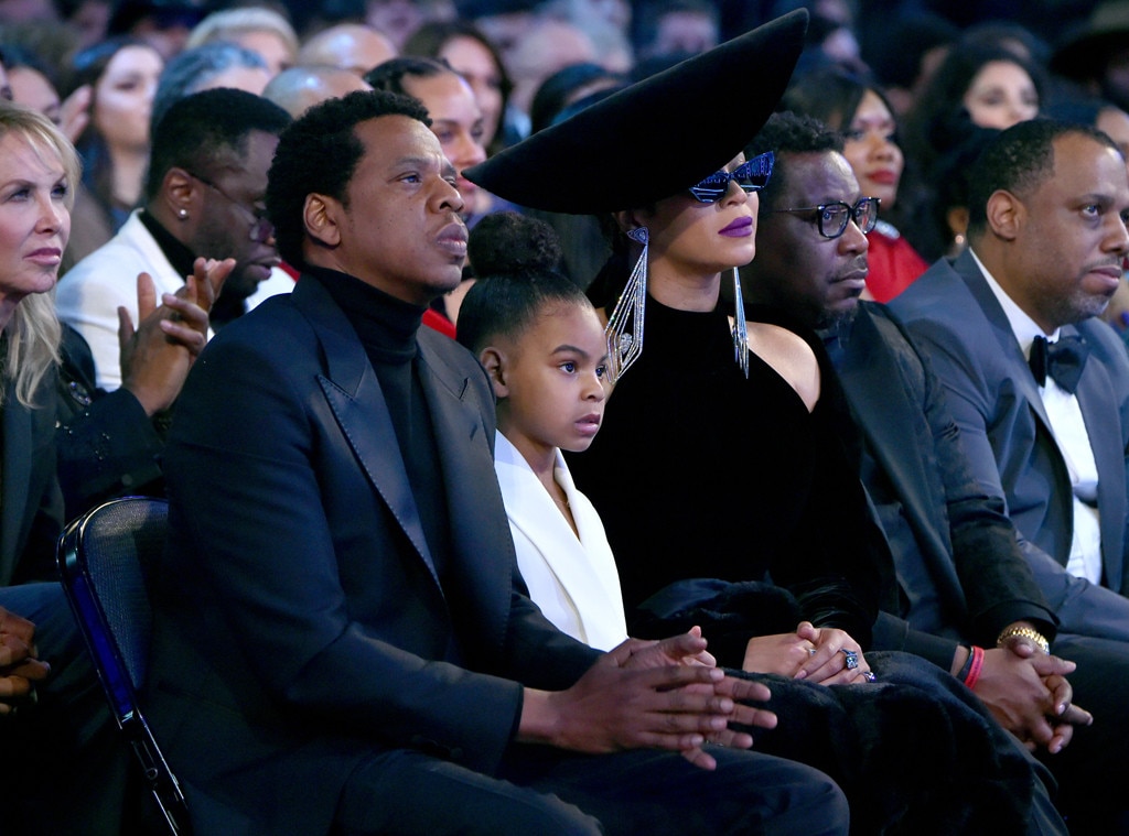 Jay-Z, Blue Ivy and Beyonce, 2018 Grammy Awards Jay-Z, Blue Ivy and Beyonce, 2018 Grammy Awards