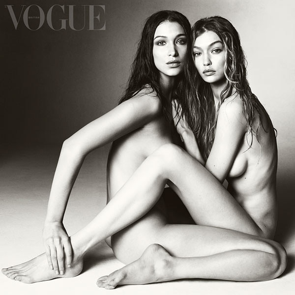 Gigi Hadid and Bella Hadid Pose Naked for British Vogue