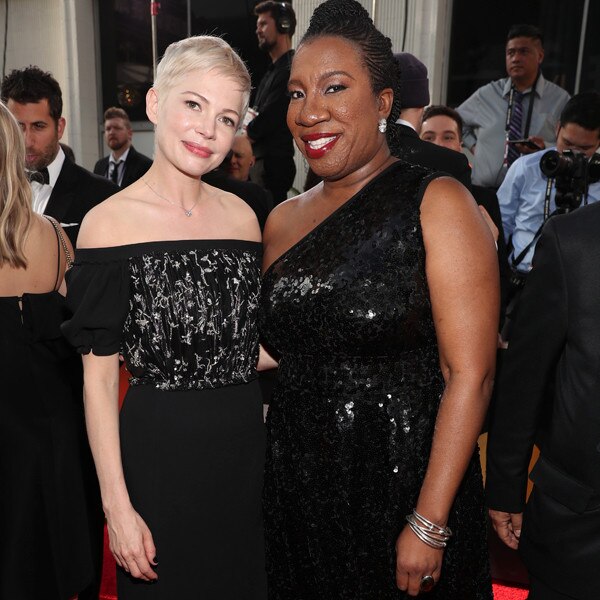 Michelle Williams, Tarana Burke, 2018 Golden Globes Michelle Williams, Tarana Burke, 2018 Golden Globes