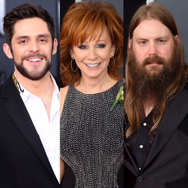 Thomas Rhett, Reba McEntire, Chris Stapleton