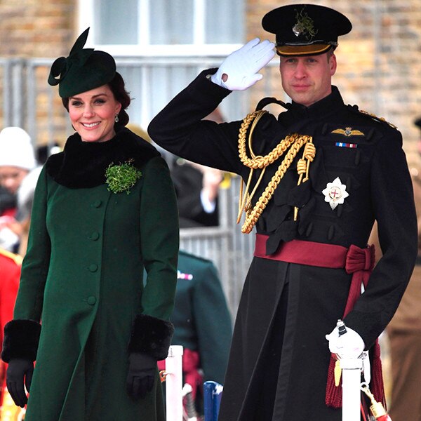 Kate Middleton Shows Baby Bump in Another Chic St Paddy's Day Look