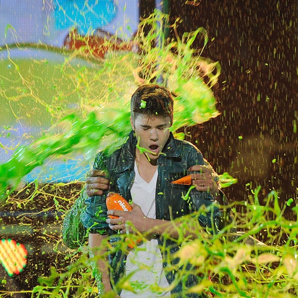 A History of Celebrity Slimes at Nickelodeon's Kids' Choice Awards