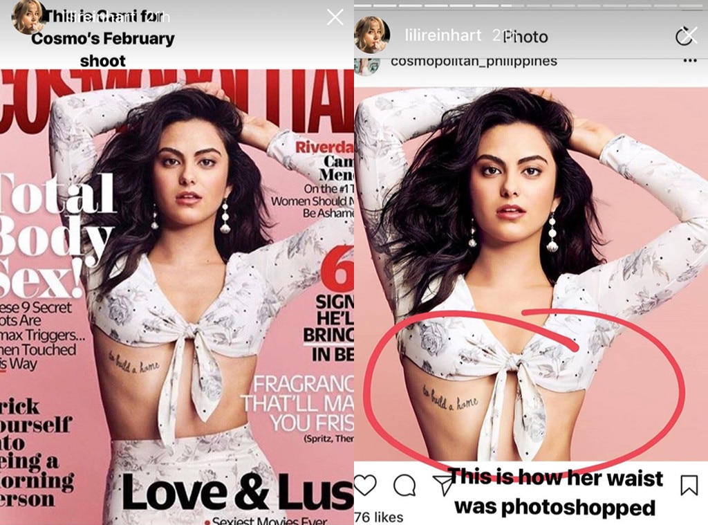 Lili Reinhardt, Cami Mendes, Photoshop, Cosmo Lili Reinhardt, Cami Mendes, Photoshop, Cosmo