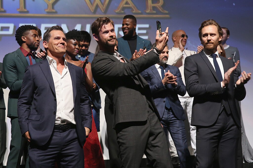Josh Brolin, Chris Hemsworth & Tom Hiddleston (Hollywood) Josh Brolin, Chris Hemsworth & Tom Hiddleston (Hollywood)