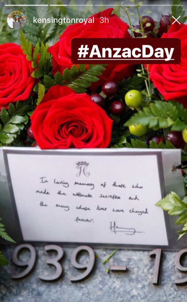 Prince Harry, Memorial Wreath