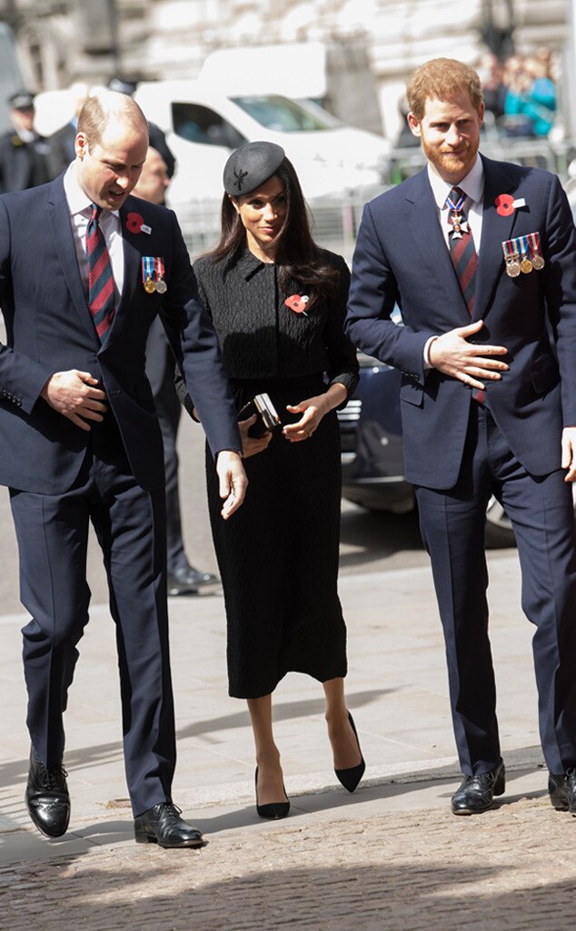 Prince William, Meghan Markle, Prince Harry, Anzac Day 