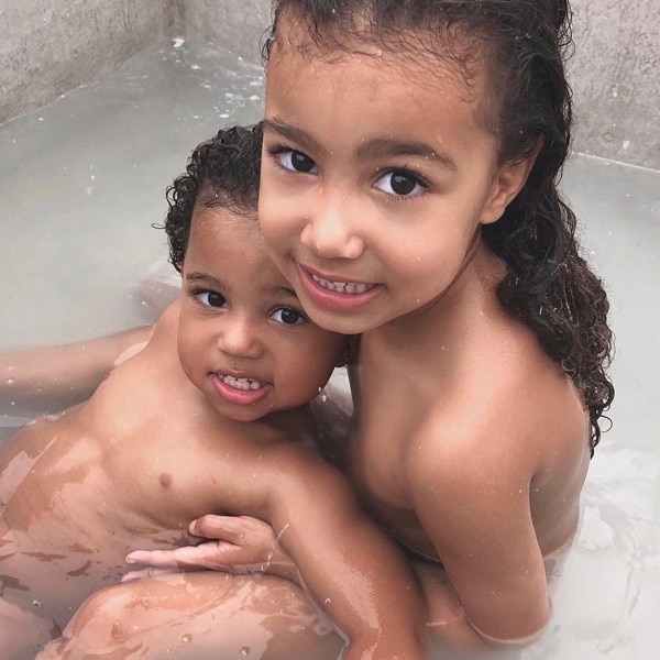 North & Saint West Are Bath Time Besties in Kim Kardashian's New Photo