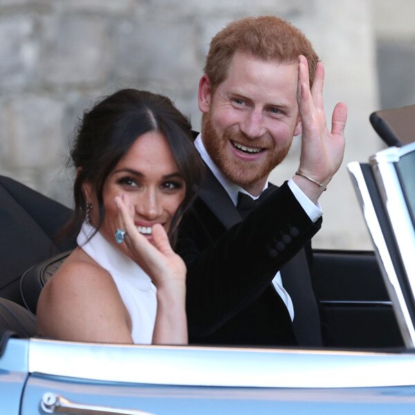 Prince Harry and Meghan Markle Dazzle at Royal Wedding Reception