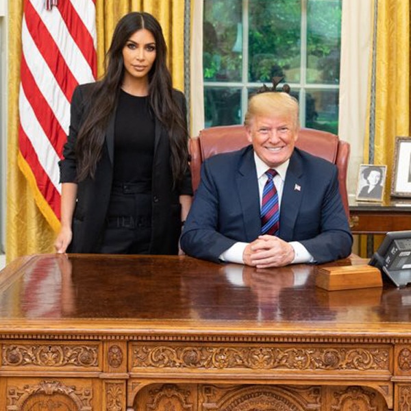 Kim K & Donald Trump Joked About Khloe During White House Visit