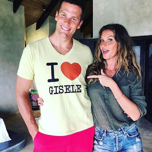 Tom Brady Pulls a Tom Hiddleston With an ''I Heart Gisele'' Shirt