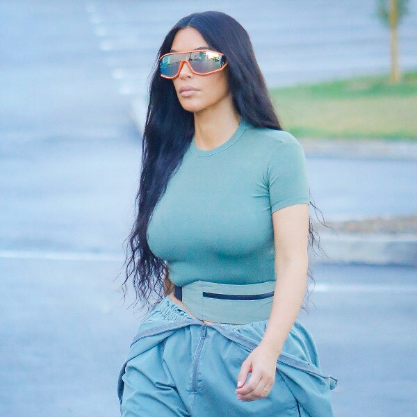 Kim Kardashian Is Letting It Hang With a New Jumpsuit Trend