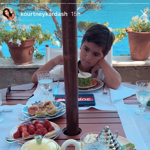 Kourtney Kardashian's Kids Join Her Vacation With Younes Bendjima