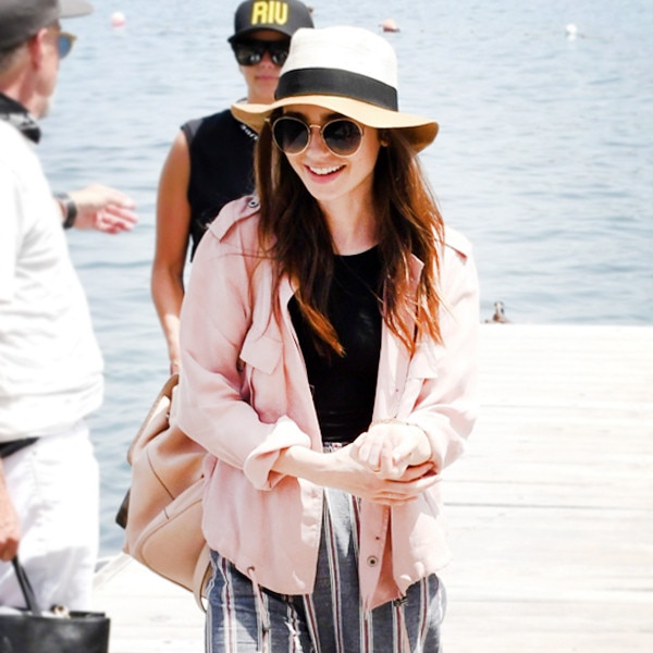 Saturday Savings: Lily Collins' Summer-to-Fall Jacket Is on Sale