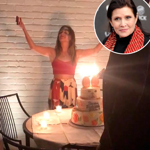 Billie Lourd Pays Tribute to Carrie Fisher at Her Birthday Party