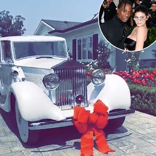 Travis Scott Gifts Kylie Jenner a Classic Rolls Royce for Birthday