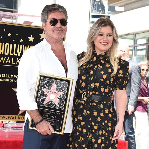 Kelly Clarkson Thanks Simon Cowell at Hollywood Walk of Fame Ceremony