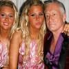 Hugh Hefner, Kristina Shannon, Karissa Shannon