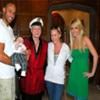 Hank Baskett, Hugh Hefner, Kendra Wilkinson-Baskett, Crystal Harris