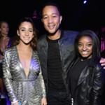 Aly Raisman, John Legend & Simone Biles Aly Raisman, John Legend & Simone Biles