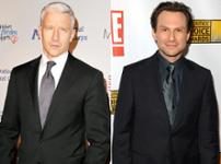 Anderon Cooper & Christian Slater Anderon Cooper & Christian Slater