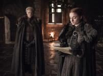 Brienne of Tarth (Gwendoline Christie) & Sansa Stark (Sophie Turner) Brienne of Tarth (Gwendoline Christie) & Sansa Stark (Sophie Turner)