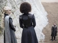 Daenerys Targaryen (Emilia Clarke), Missandei (Nathalie Emmanuel) & Jon Snow (Kit Harington) Daenerys Targaryen (Emilia Clarke), Missandei (Nathalie Emmanuel) & Jon Snow (Kit Harington)