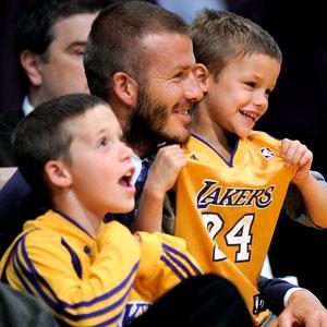 David Beckham, Brooklyn Beckham, Romeo Beckham