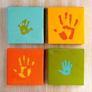Red Envelope Handprint Canvas