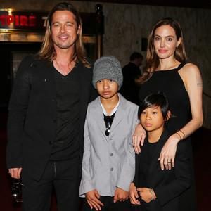 Brad Pitt, Angelina Jolie, Pax, Maddox