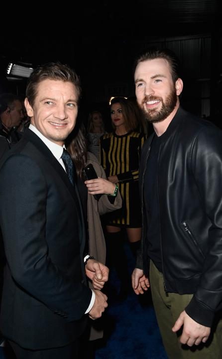 Jeremy Renner & Chris Evans Jeremy Renner & Chris Evans