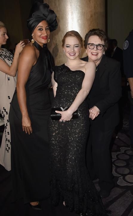 Tracee Ellis Ross, Emma Stone & Billie Jean King Tracee Ellis Ross, Emma Stone & Billie Jean King