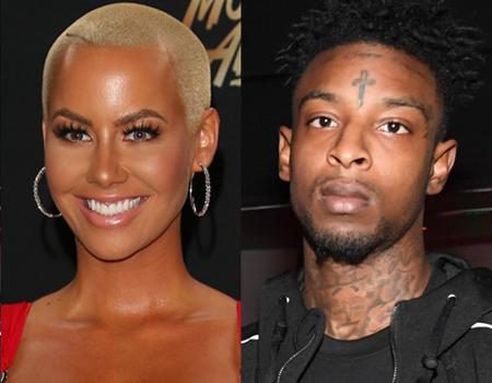 Amber Rose and Rapper 21 Savage Make Their Relationship Instagram