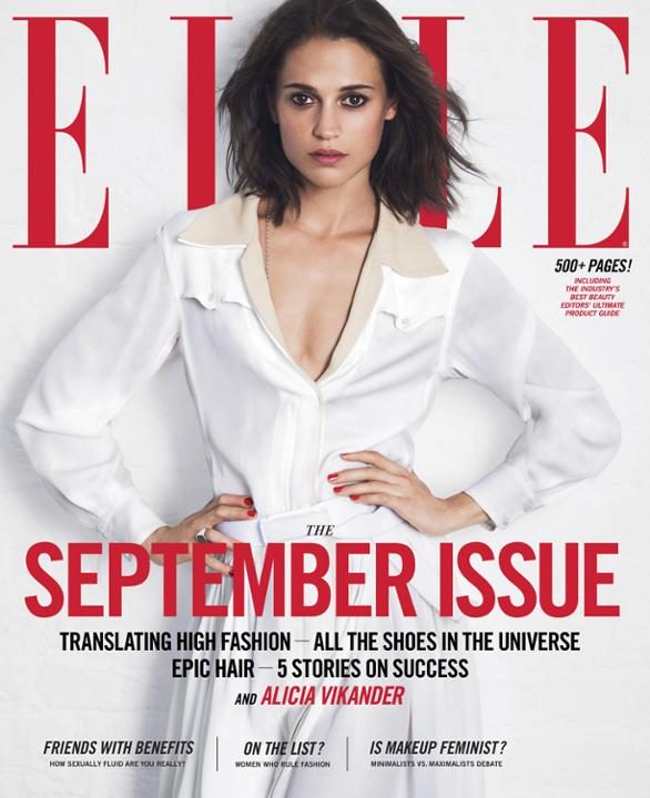 Alicia Vikander, <i>Elle</i> Alicia Vikander, <i>Elle</i>