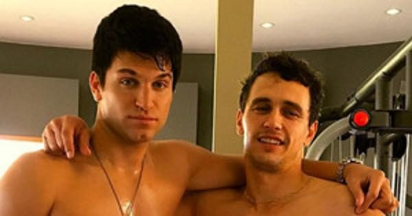 Shirtless James Franco And Nearly Naked Keegan Allen Flaunt Their Abs