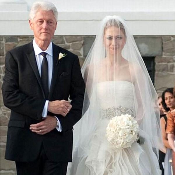 Chelsea Clinton from Famous Brides in Vera Wang Wedding