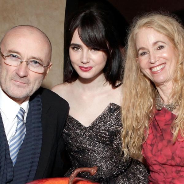 Lily Collins, Phil Collins & Jill Tavelman from Celebs and ...