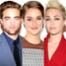 Shailene Woodley, Robert Pattinson, Miley Cyrus