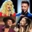 Christina Aguilera, Ariana Grande, Justin Timberlake, Bruno Mars