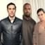 Sacha Baron Cohen, Kanye West, Kim Kardashian