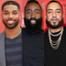 Tristan Thompson, James Harden, French Montana