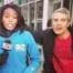 Andy Cohen, TV reporter, Janelle Burrell, WCBS