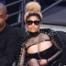 Nicki Minaj, Basketball game, S&M leather outfit