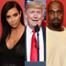 Kim Kardashian, Donald Trump, Kanye West