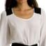 Armani Exchange Colorblock Blouse
