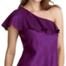 ABS by Allen Schwartz Ruffled One-Shoulder Blouse