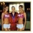Hugh Hefner, Kristina Shannon, Karissa Shannon, Holiday card