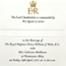 Kate Middleton, Prince William Wedding Invite