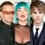 Bono, Lady Gaga, Justin Bieber